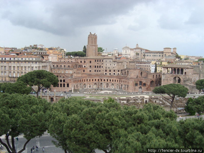 Рим с крыши Витториано Рим, Италия