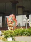 Солнечный орел Гаруда — символ Индонезии. Страшноватая птичка, наш смотрится симпатичнее, несмотря на двухглавость...