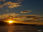 Закат над Рыбинским водохранилищем