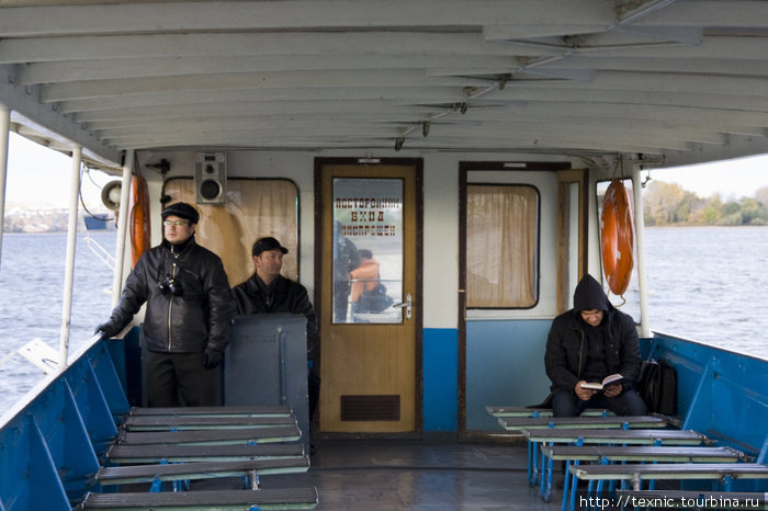 Верхняя палуба катера Татарстан, Россия