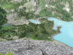 озеро Куйгук с высоты примерно 2 тыс.м
Если присмотреть, можно увидеть наш лагерь :)