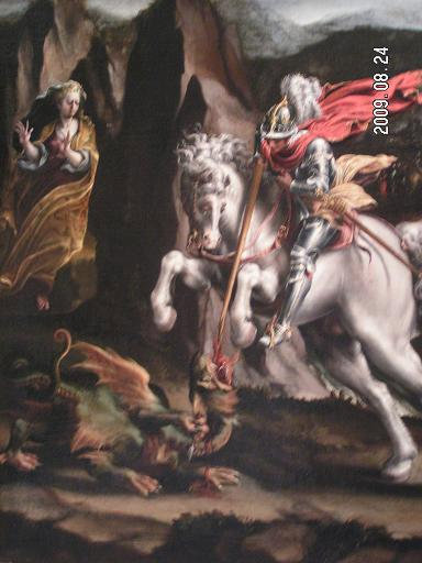 Святой Георгий и дракон Неаполь, Италия