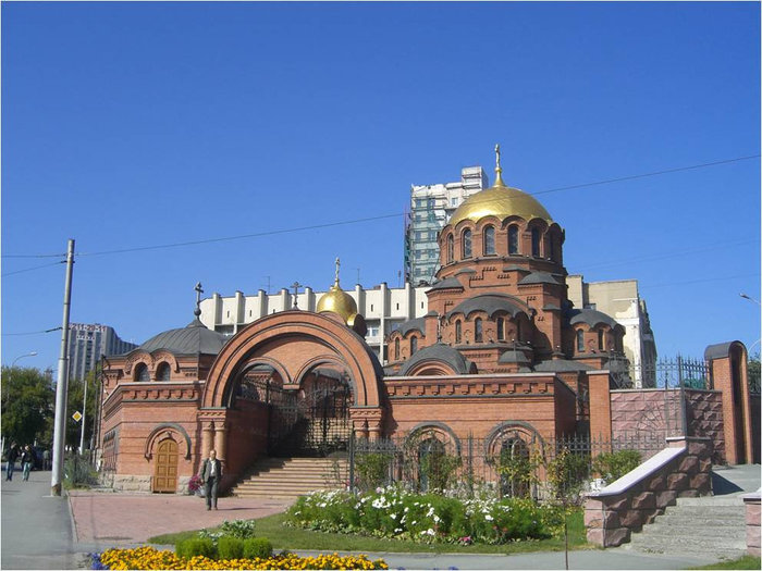 Собор в византийском стиле Новосибирск, Россия