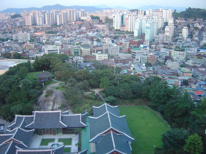 Вид из окна номера Сеул, Республика Корея