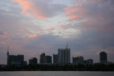закат на Дунае