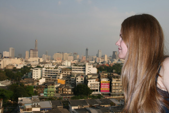 вид на Бангкок и на Baiyoke Sky Hotel Бангкок, Таиланд