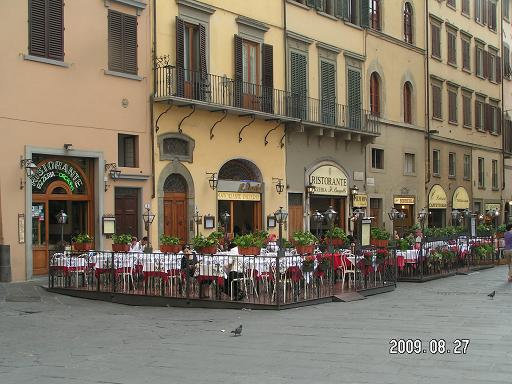 Уличный ресторанчик Флоренция, Италия