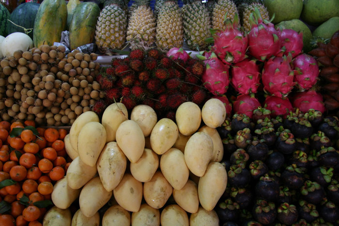 тайские фрукты — манго, рамбутан, мангустин, глаз дракона и другие Таиланд