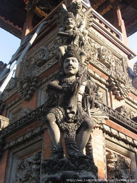 Украшение храма Бали, Индонезия