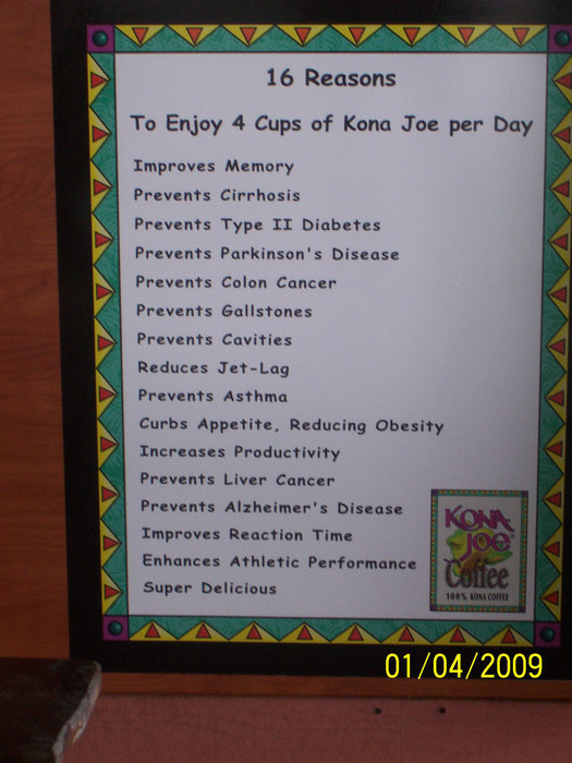 16 причин наслаждаться ежедневно 4 чашками кофе Коны Кайлуа-Кона, CША