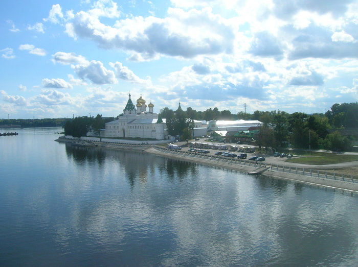 Вид с моста Кострома, Россия