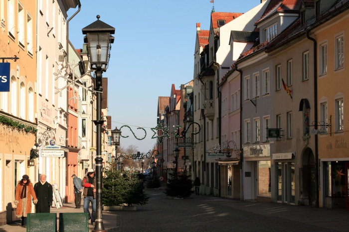 пешеходная улица Reichenstraßen Фюссен, Германия