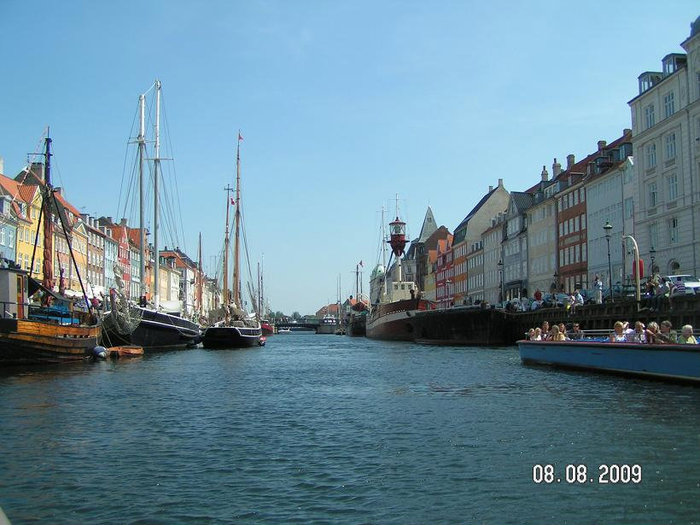 Панорамный вид Ньюхавна Копенгаген, Дания