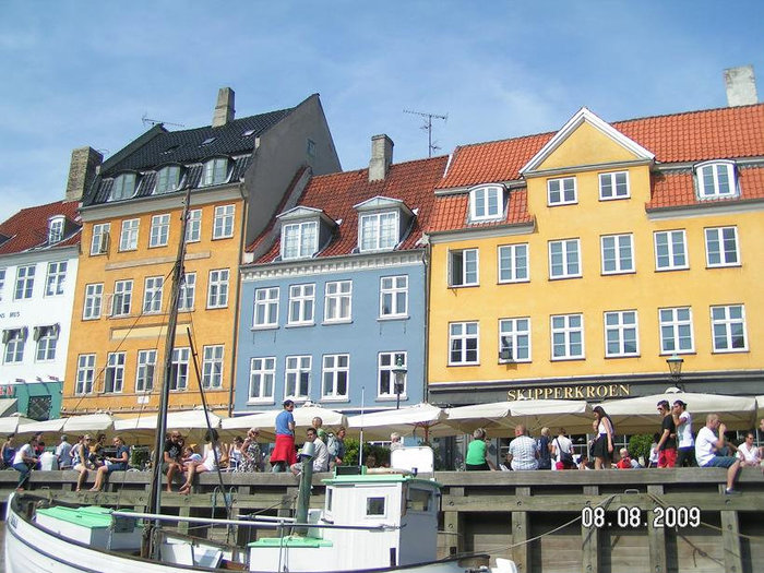 Копенгаген - вид с воды Копенгаген, Дания