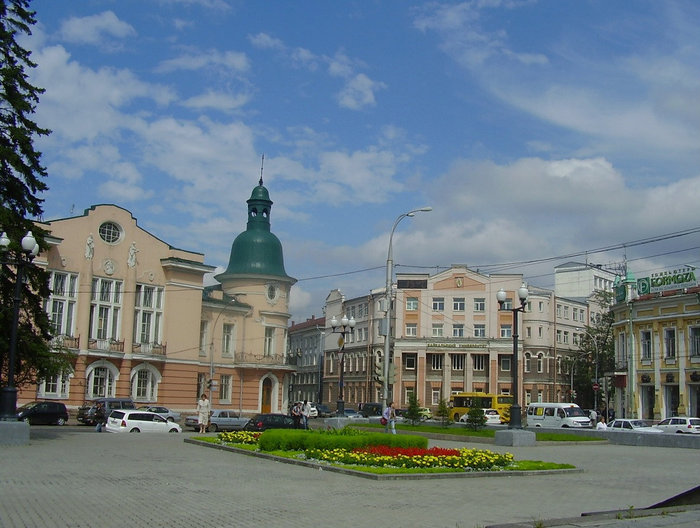 Старинный сибирский город Иркутск, Россия