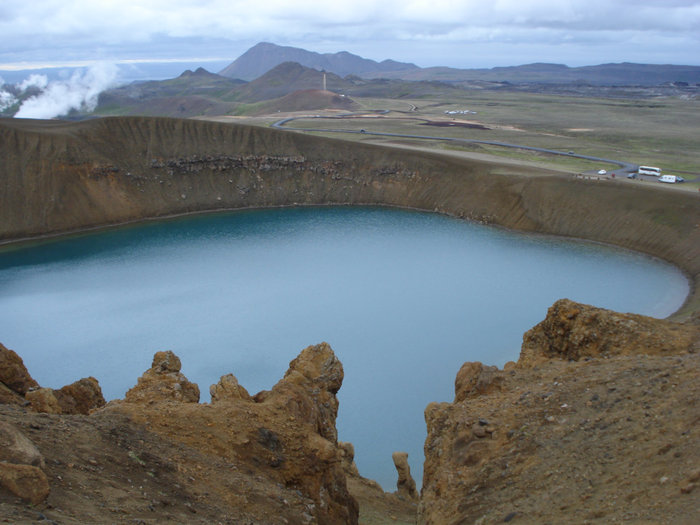 Кратерное озеро Исландия