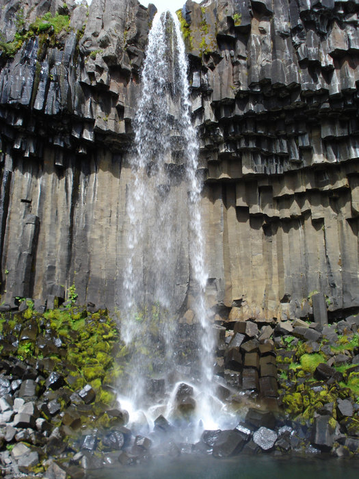 80-метровый водопад Свартифосс Исландия