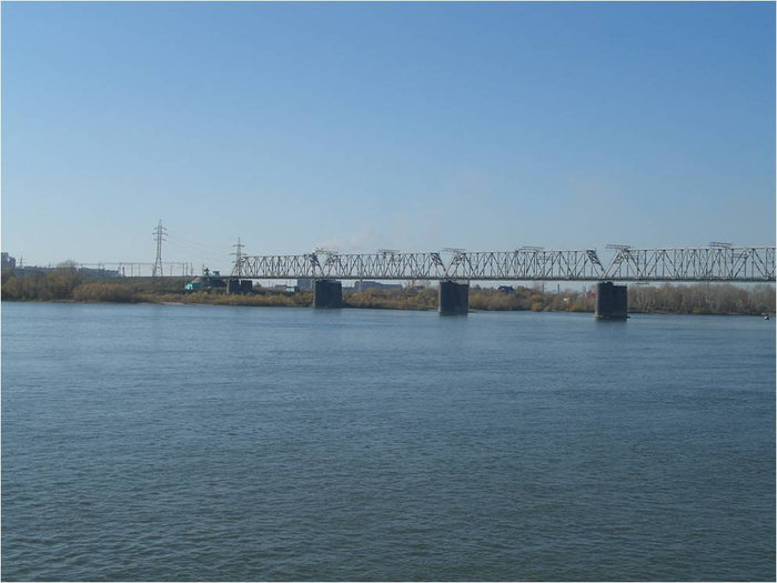Железнодорожный мост Новосибирск, Россия