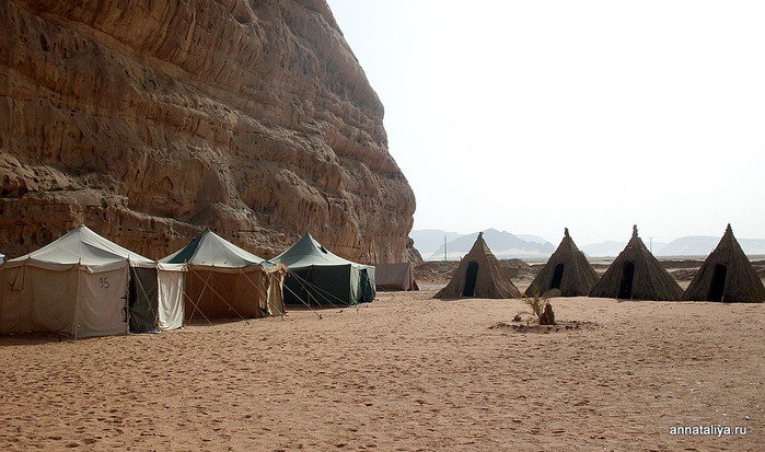 Наш лагерь Пустыня Вади Рам, Иордания