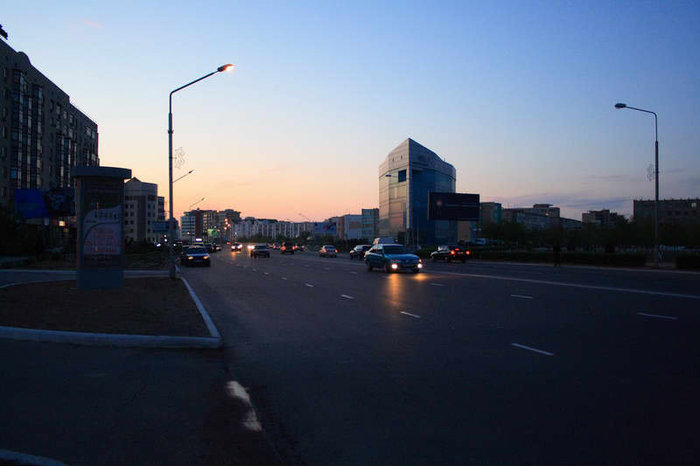 Ночной Актау Казахстан