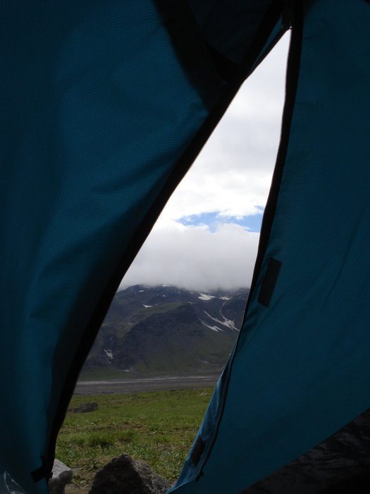 Вид из палатки Камчатский край, Россия