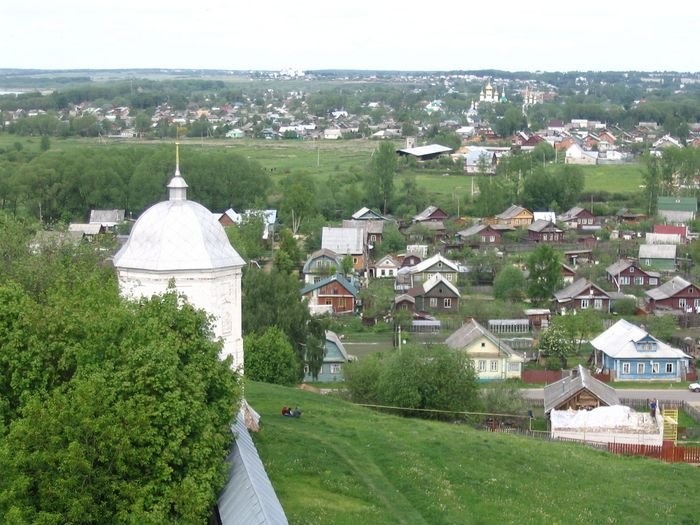 А это вид на Переславль с колокольни Горицкого монастыря! Переславль-Залесский, Россия