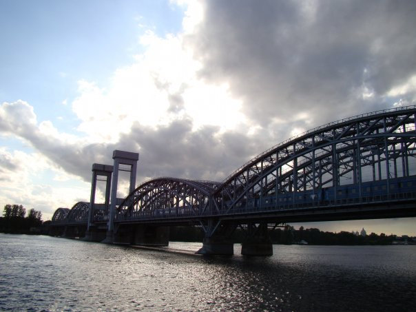 Финляндский ж/д мост Санкт-Петербург, Россия