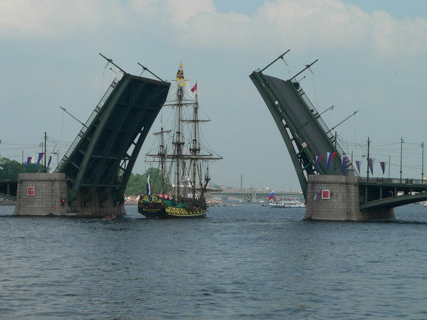 Биржевой мост Санкт-Петербург, Россия