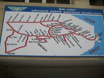 Карта-схема железных дорог