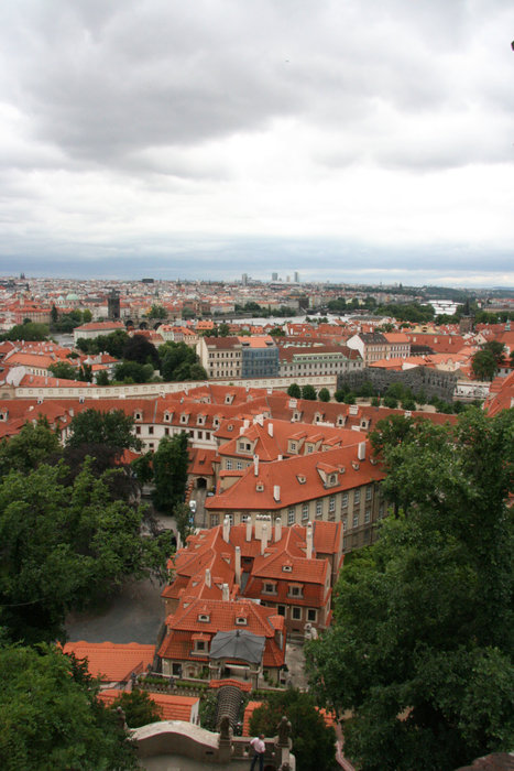 пражские крыши Прага, Чехия