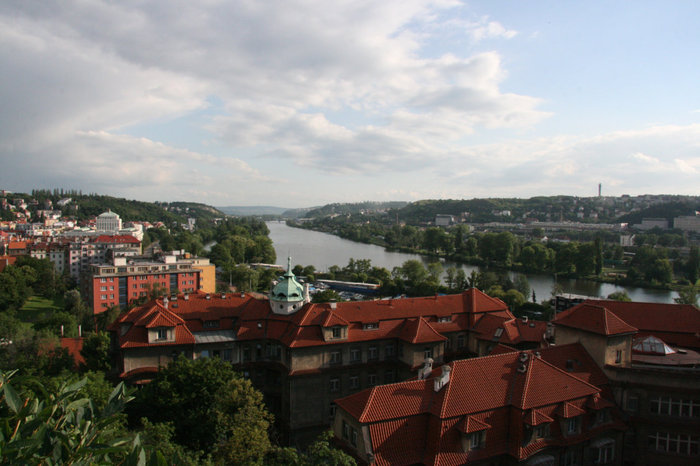вид на Влтаву с Вышеграда Прага, Чехия