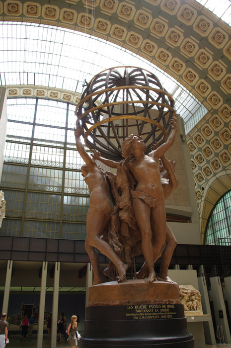 Музей дОрсей: скульптура и интерьер Париж, Франция