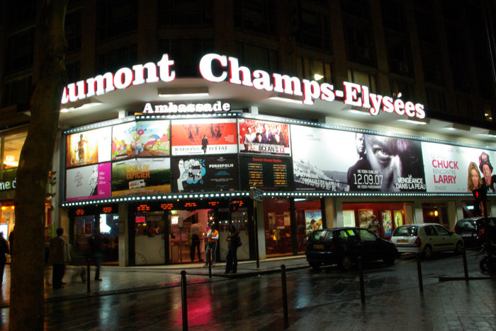 Кинотеатр на Елисейских полях Париж, Франция