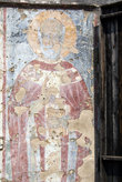 Фреска на стене разрушенной церкви