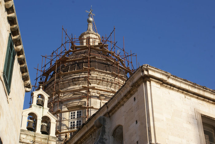 Идет реставрация собора Дубровник, Хорватия