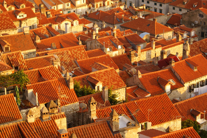 Черепичные крыши Дубровник, Хорватия