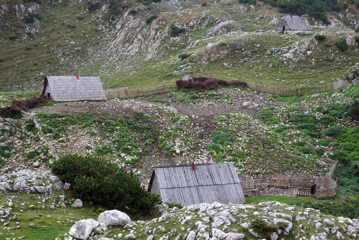 Поселок пастухов в горах Национальный парк Дурмитор, Черногория