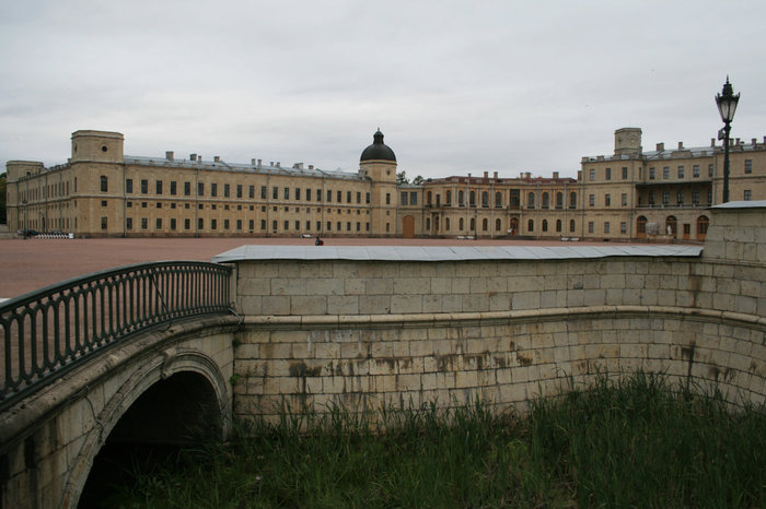 Ров вдоль дворцового плаца Гатчина, Россия