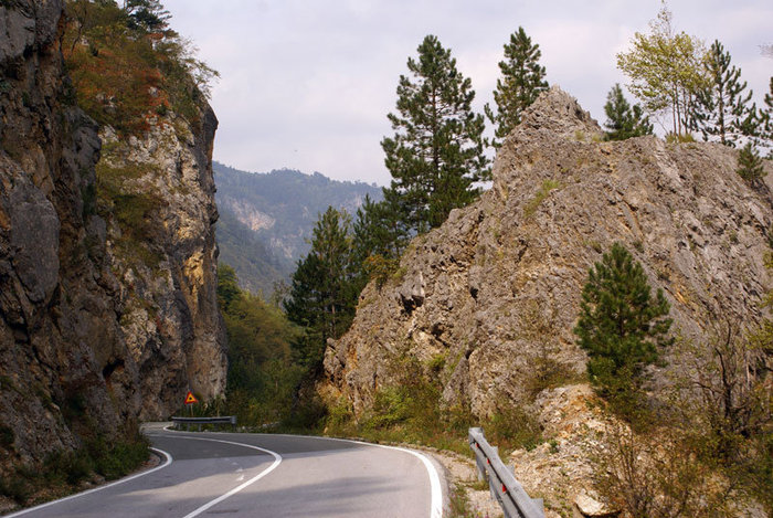Изгиб дороги Область Жабляк, Черногория