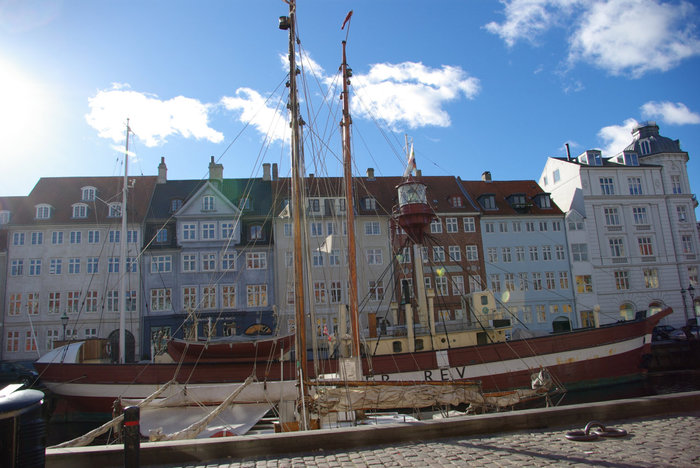 Nyhavns - знаменитая датская набережная Копенгаген, Дания