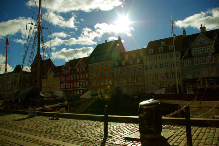 Nyhavns - знаменитая датская набережная Копенгаген, Дания