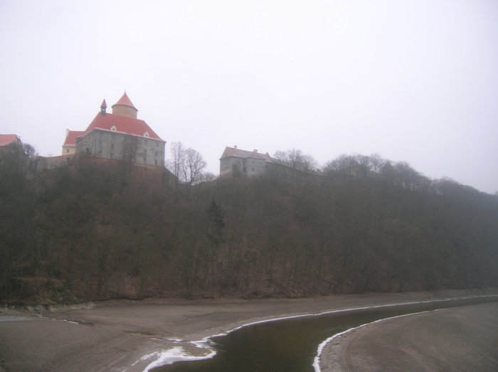 Замок Вевери: вид с моста Брно, Чехия