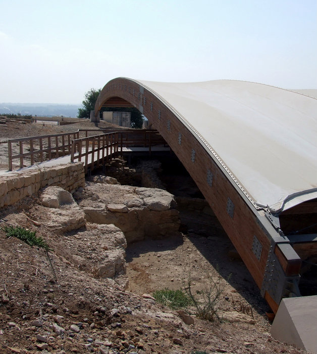 место археологических раскопок накрыто подобием шатра Пафос, Кипр