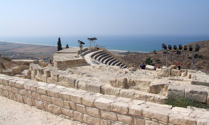 развалины древнего театра Пафос, Кипр
