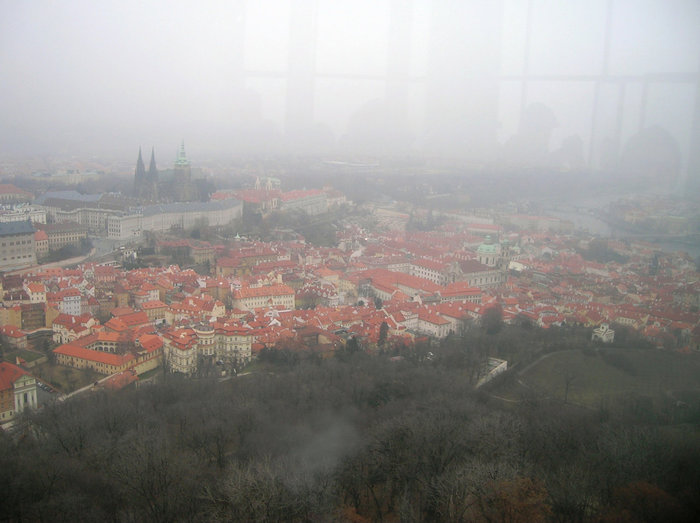 Панорамы с Петршинской вышки Прага, Чехия