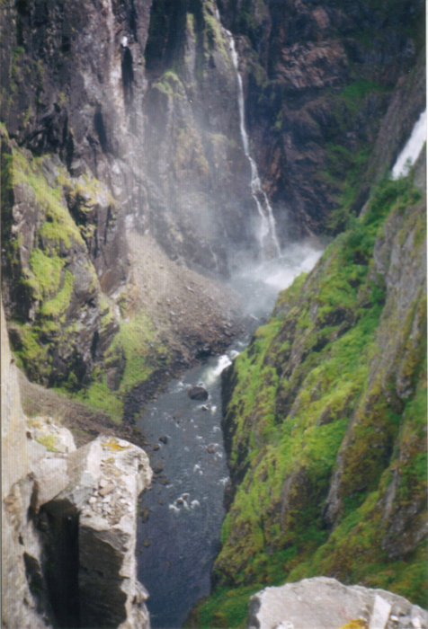 Водопад Верингфоссен Хардангер-фьорд, Норвегия