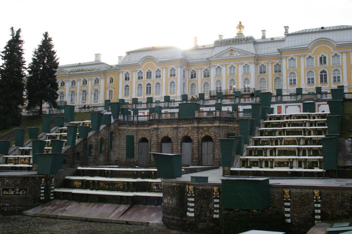 Большой дворец и каскад Петергоф, Россия