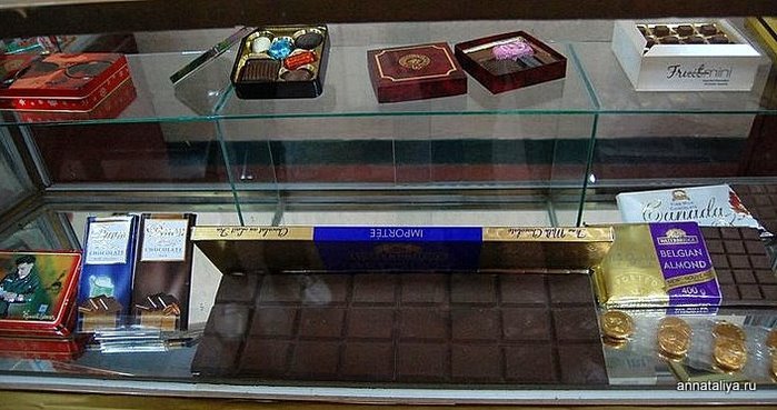 Еще в музее есть зал, где якобы представлен весь лучший шоколад мира. Чеджу, Республика Корея