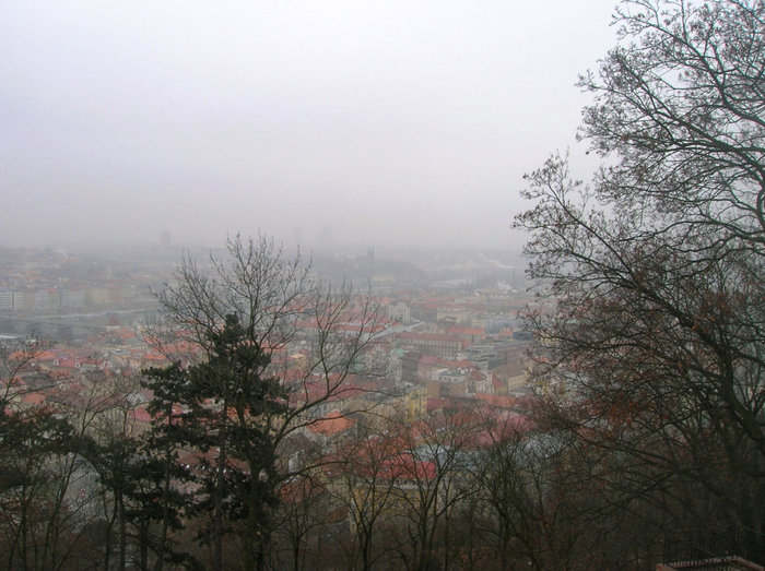 Панорама города с Петршина Прага, Чехия