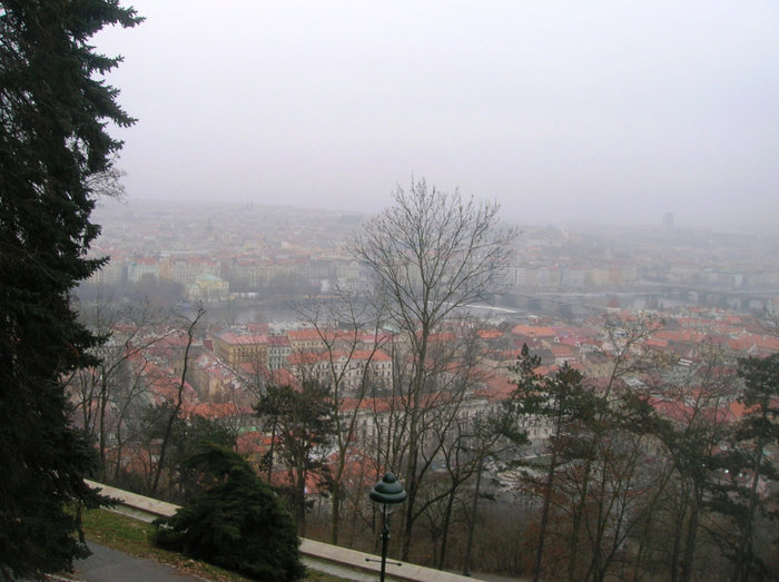 Панорама города с Петршина Прага, Чехия